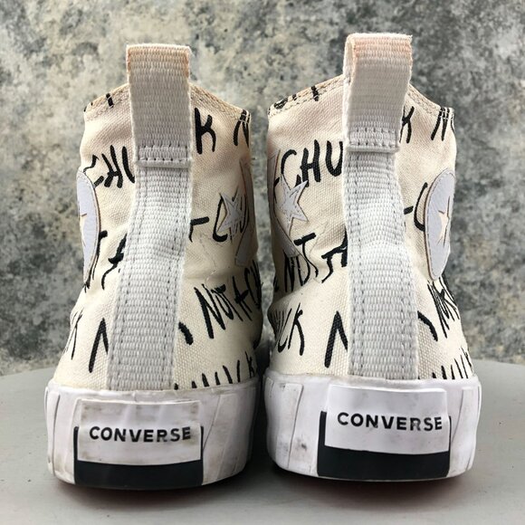 Converse Men's Size 10.5 70 Hi UNT1TL3D Not A Chuck White Sneakers Shoes - Picture 7 of 14